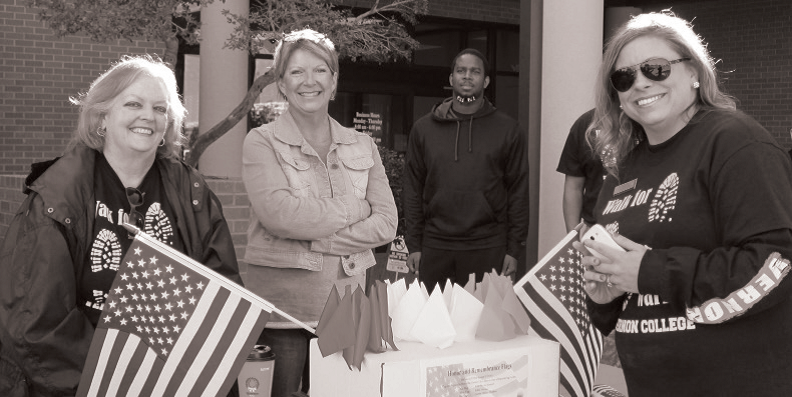 Vernon College honored Veterans at Century City Center during Walk for Warriors 2015